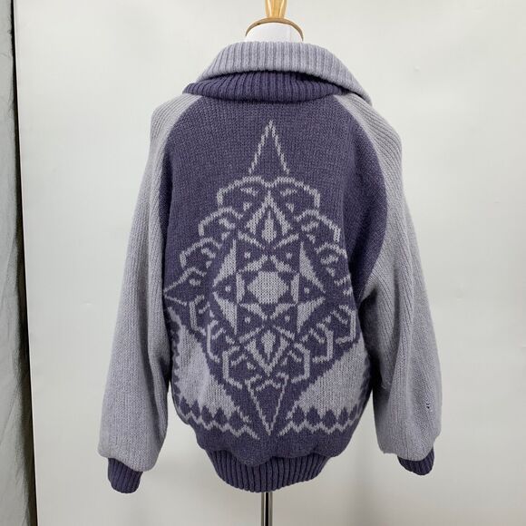 Alafoss Icewool Cardigan Womens M Medium Iron Coal Wool Blend Made In Iceland - Picture 6 of 16